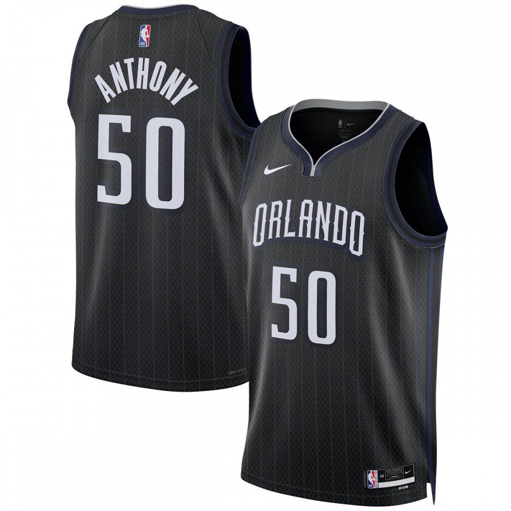 Cole Anthony Orlando Magic Unisex 2022/23 Swingman Jersey - City Edition - Black-Pro Kit Vault | Brand New 26/27 Sports Jerseys